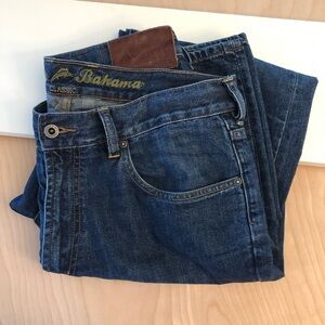 Tommy🌴Bahama Classic Men's Dark Blue Jeans🐬